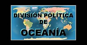 OCEANÍA - DIVISIÓN POLÍTICA
