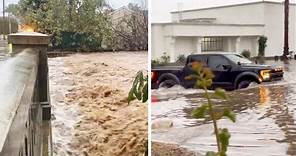 Inundaciones en Santa Bárbara: Tormenta golpea con fuerza el sur de California y genera estragos