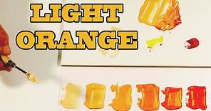 How To Make Light Orange Paint