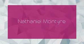 Nathaniel Mcintyre - appearance