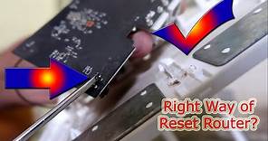 How to Hard reset factory default any router if button is not working