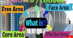 Easy Understand about the Louver, Free Area, Face Area, Core Area and Effective Area