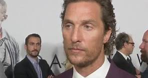 Matthew McConaughey reacts to the news that Sam Shepard passed away