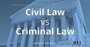 Civil Law vs Criminal Law Explained