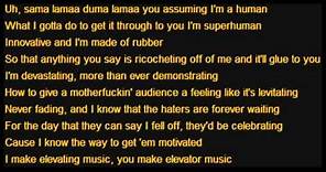 RAP GOD FAST PART Lyrics! !!