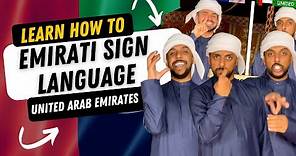 Learn Emirati Sign Language in 68 Word Signs | Arabic Sign Language!