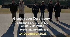 Fort Jackson Basic Training And Graduation Ceremony 14 December 2023 l FT Jackson