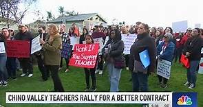 Chino Valley teachers rally for better contract