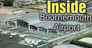Inside Bournemouth (Hurn) Airport Departure Check in and Arrivals hall