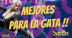 Mejores personajes y equipos para las Pruebas de la GATA NEGRA de Marvel Strike Force en español