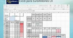 Excel para EUROMILLONES LX 💲💲💲 (TABLA COMBINACIÓN SELECCIONADA)