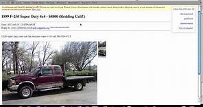 Craigslist Redding California - Used Trucks, Cars and SUV Models Posted