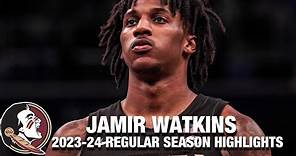 Jamir Watkins 2023-24 Regular Season Highlights | Florida State Forward