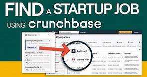 Using Crunchbase to Find Startups to Work At