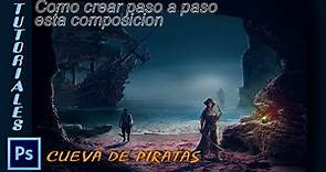 Tutorial Photoshop Cueva de piratas