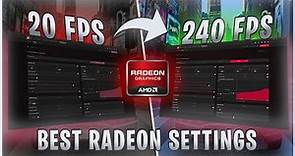 AMD RADEON: *BEST* SETTINGS to OPTIMIZE GAMING & PERFORMANCE!