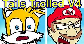 Friday Night Funkin' VS Tails Gets Trolled V4 FULL WEEK + Cutscenes (FNF Mod/Sonic/Mario/Luigi)