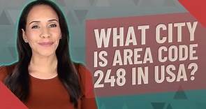 What city is area code 248 in USA?