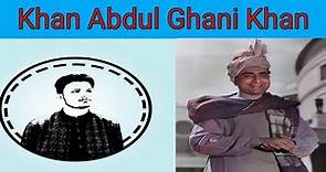 Khan Abdul Ghani Khan | The Great Ghani Khan | Animated Clip by ARSALAN | 2021
