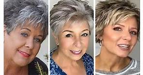 Best Short Hair Hairstyles For Women Over 60 To Look Younger 2022 //Pixie Bob Haircuts Images