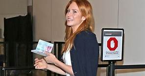 Brittany Snow Shows Off Her New Reddish-Brown Hairdo At LAX