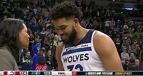 Karl-Anthony Towns CELEBRATES His Return, Postgame Interview | March 22, 2023