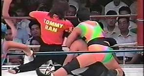 Shinobu Kandori & Harley Saito vs. Dynamite Kansai & The Scorpion (JWP 8/4/1991)