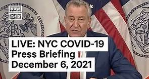 NYC Mayor Bill de Blasio Holds COVID-19 Press Briefing I LIVE