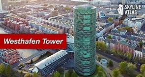 Westhafen Tower Frankfurt - Das "Gerippte" aus der Luft
