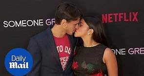 Sealed with a kiss! Gina Rodriguez and Joe LiCicero at premiere