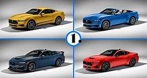 See The 2024 Ford Mustang Show Off All 12 Of Its Exterior Colors