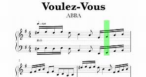 ABBA - Voulez - Vous Sheet Music