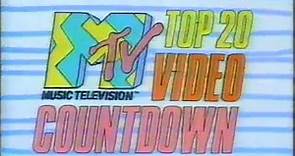 MTV Top 20 Countdown 📺 December 19th 1986