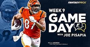 Week 9 Live Q&A with Joe Pisapia | Game Day Matchups + Lineup Advice (2021 Fantasy Football)