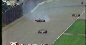 92 Indy 500 - Jeff Andretti and Gary Bettenhausen crash / Andretti breaks his legs