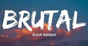 Olivia Rodrigo-Brutal (Lyrics Video)