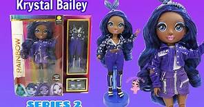 Rainbow High Series 2 Krystal Bailey Unboxing First Dark Skin Tone Rainbow High Doll