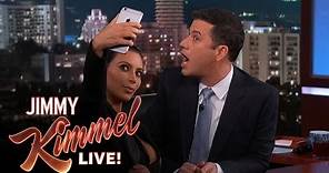 Kim Kardashian West Teaches Jimmy Kimmel How To Take a Selfie