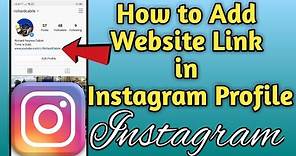 How to Add Website Link in Instagram Profile | Instagram Tutorial