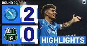 Napoli-Sassuolo 2-0 | Osimhen and Di Lorenzo strike for Napoli: Goals & Highlights | Serie A 2023/24