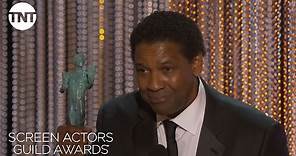 Denzel Washington Wins His First-Ever SAG Award | 23rd Annual SAG Awards | TNT