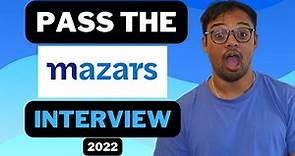 [2022] Pass the Mazars Interview | Mazars Video Interview