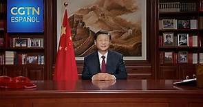 El presidente chino Xi Jinping pronuncia un discurso de felicitaciones por el Año Nuevo 2021