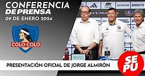 ¡Habló el nuevo DT Colo-Colo! Presentación oficial de Jorge Almirón ::