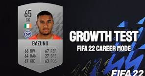 Gavin Bazunu Growth Test! FIFA 22 Career Mode