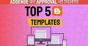 Top 5 Best Free Blogger Templates (Responsive, Modern & Clean) 2022 | Techno Vedant
