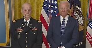 Vietnam veteran Captain Larry Taylor receives Medal of Honor