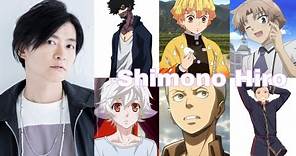 Shimono Hiro - 15 Anime Characters