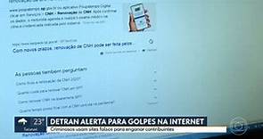 Detran de São Paulo alerta para golpes na internet