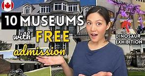10 MUSEUMS in Toronto you can visit for FREE! (plus one bonus tip!)